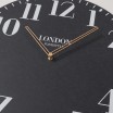 Retro nástěnné hodiny v černé barvě LONDON RETRO 50cm