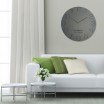 Nástěnné hodiny do obývacího pokoje v šedé barvě
