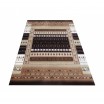 Elegantní koberec v béžové barvě do obývacího pokoje s hnědými vzory