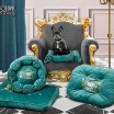 Luxusní pelíšek pro psy v tyrkysové barvě 60x45cm