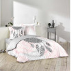 Bavlněné ložní povlečení šedě růžové s lapačem snů NAMASTE 200 x 220 cm
