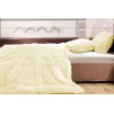 Vanilkové plyšové přehozy, deky na postel