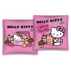 Hello Kitty Cafe růžový povlak na polštář s puntíky