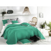 Oboustranný zelený přehoz na postel 200 x 220 cm
