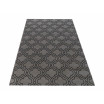 Moderní šedý koberec v skandinávském stylu