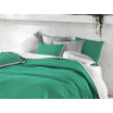 Oboustranný zelený přehoz na postel 220 x 240 cm