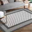 Originální šedý koberec do obýváku