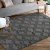Moderní šedý koberec v skandinávském stylu