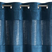 Tmavě modrý zatemňovací závěs na kruhy 140 x 250 cm