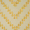 Stylová žlutá záclona se vzorem na spodní části 140 x 250 cm