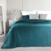 Luxusní přehoz na postel v tmavé tyrkysové barvě