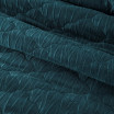 Luxusní přehoz na postel v tmavé tyrkysové barvě