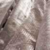 Přehoz a deka v pudrové barvě z kavlitného materiálu