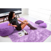 Světlo fialový plyšový koberec s jemným vlasem 140x200 cm