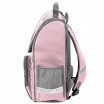 Kvalitní školní taška pro dívky v třídílné sadě a šedě růžové barvě