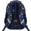 Modrá dívčí školní taška v trojsada z kolekce KISS