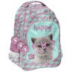 Úžasná dívčí školní taška v trojkombinaci s kotětem