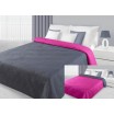 Oboustranný přehoz na postel růžovo šedé barvy
