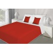  Červeno bílý přehoz na postel