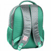 Krásná zelená päťčasťová školní taška s pejskem YORK