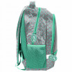 Krásná zelená päťčasťová školní taška s pejskem YORK