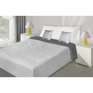  Přehoz na postel oboustranný stříbrno šedé barvy