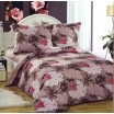 Povlak na postele béžové barvy s květy