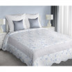 Elegantní prošívaný přehoz na postel světle šedé barvy