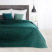 Kvalitní velurový přehoz na manželskou postel tyrkysové barvy