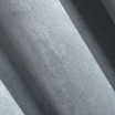Stříbrné jednobarevné závěsy s řasící páskou