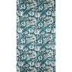 Tyrkysový dekorační závěs s motivem květů na kolíčky