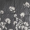 Bílé oboustranné přehozy na postel se vzorem šedých květů