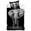 Bavlněné ložní povlečení s potiskem slona 3D