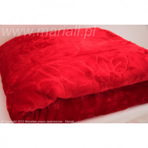 Luxusní deka v červené barvě