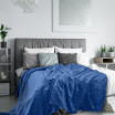 Jemná dekorační deka modré barvy