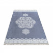 Šedý koberec se vzorem mandaly