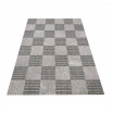 Oboustranný koberec šedé barvy s kostkami