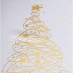 Elegantní vánoční ubrus se zlatým stromečkem