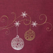 Vánoční ubrus s motivem vánočních koulí