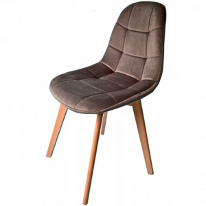 Tmavě šedá moderní židle s luxusním čalouněním