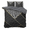 Luxusní černé povlečení s leopardím vzorem 140 x 200 cm