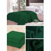 Deky tmavě zelené barvy na postel pro děti