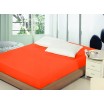 Bavlněné napínací prostěradla oranžové barvy na postele