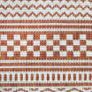 Stylový oboustranný koberec v teplé oranžové barvě