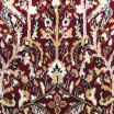 Vintage koberec s drobným vzorem červený