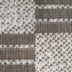 Oboustranný koberec hnědé barvy s kostkami