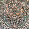 Vintage koberec s drobným vzorem zelený