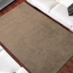 Béžový jednobarevný koberec