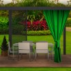 Unikátní výrazně zelené závěsy do zahradních teras a altánků