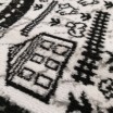 Krémově černý dětský koberec s autíčky a uličkami